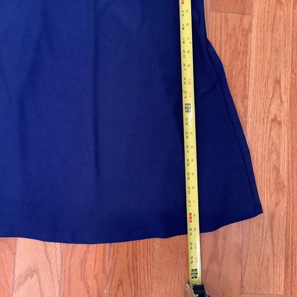 Signature By Robbie Bee Dress Size Small Blue Square Neck Or Off Shoulders Shift - Picture 8 of 13